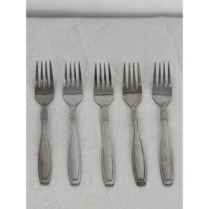 Oneida VISTA Stainless Steel Flatware‎ Set Of 5 Salad Forks